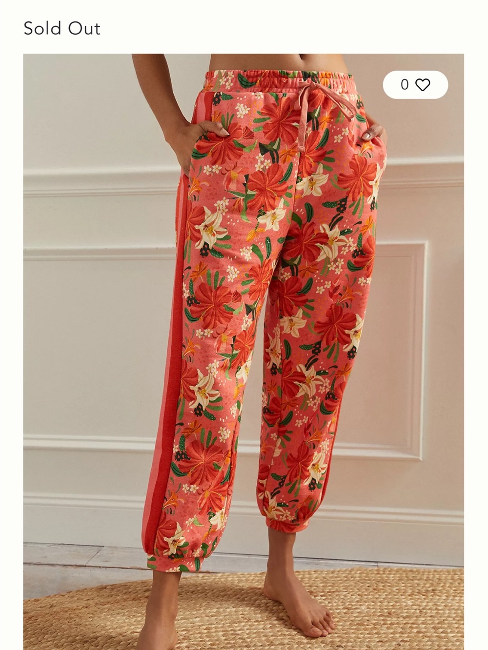 Farm Rio x Anthropologie Floral Joggers